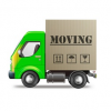 Graphic moving van