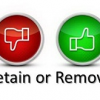 retain or remove image