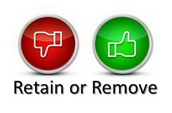 retain or remove image