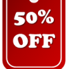 50 percent off graphic