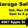 garage sale graphic