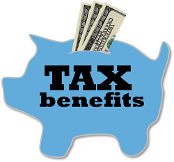tax piggy bank graphic